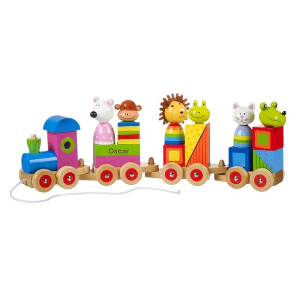 Personalised Children's Animal Puzzle Train