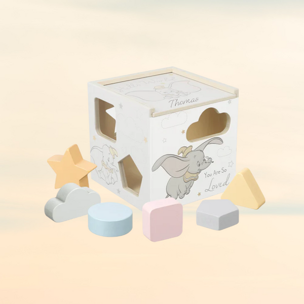 Personalised Dumbo baby Shape Sorter Chichi Gifts