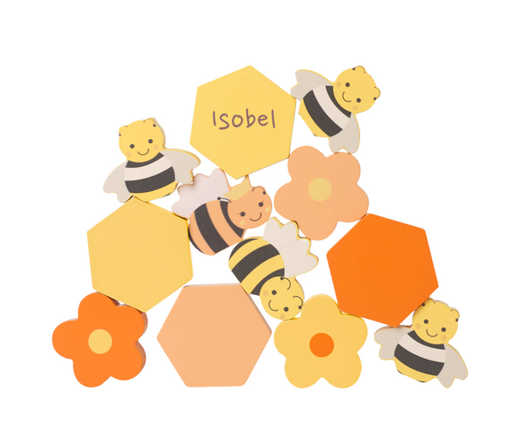 Personalised Children's Stacking Honey Bees