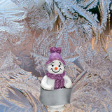 Personalised Snowman or Snowgirl Hanging Christmas Tree Decoration - Add Name