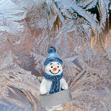 Personalised Snowman or Snowgirl Hanging Christmas Tree Decoration - Add Name