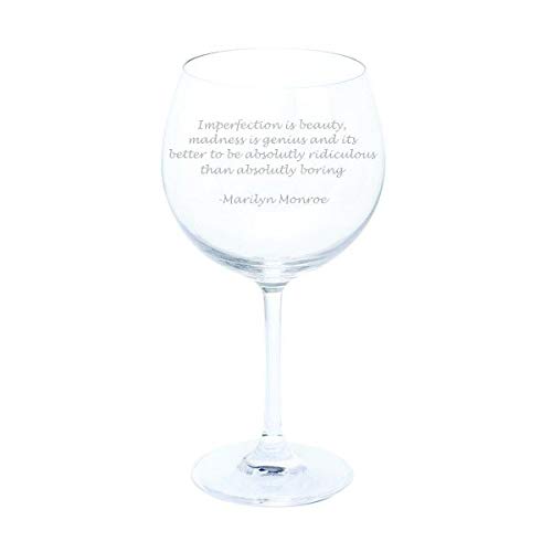 Dartington Marilyn Monroe Gin and Tonic Quote Wine & Bar Gin & Tonic Copa Glass