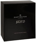 Dartington Silver Anniversary Glitz Pair of Champagne Flutes Glasses with Crystals & Silver Rim - 25 Years Together