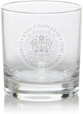 Engraved Crystal King Charles III Coronation Whiskey Glasses