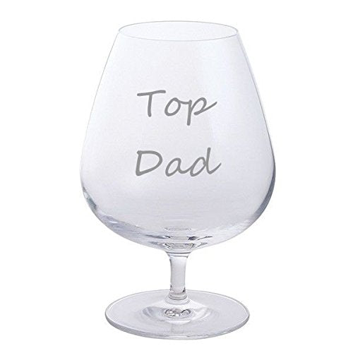 Father's Day Dartington Brandy Glass (Top Dad)