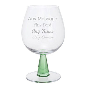 Dartington Crystal Personalised Any Occasion Gin Connoisseur Set of 2 Gin Copa Cocktail Glasses - Add your own Message