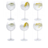Personalised Dartington Crystal - Crystal Copa Gin Glasses, Set of 6