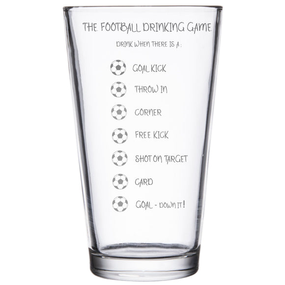 Chichi Gifts The Football Game Pint - Optional Personalised Message