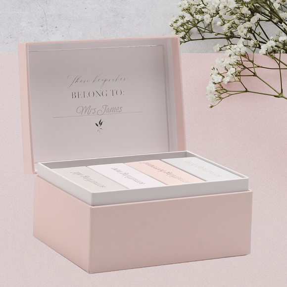 Personalised Wedding Amore Keepsake Mini Boxes MISS TO MRS