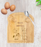 Personalised Breakfast Egg Board - Farm Animals