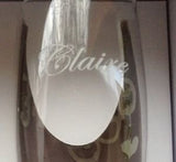 Two's Company Personalised The Mr & The Mrs Wedding Champagne Glasses Flutes, Cheers to Us - Add Your Own Message