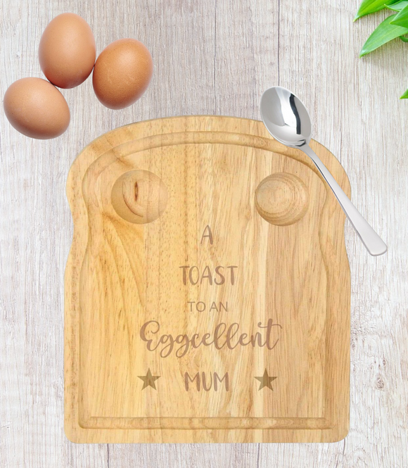 Breakfast Egg Board - A Toast to An Eggcellent Mum